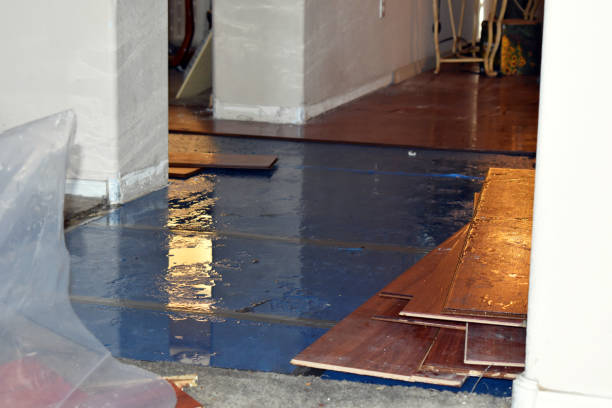 Professional Water Damage Restoration technician working in Topsfield, ME